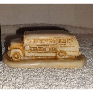 VTG Georgia Marble Figurine Limited Edition School Bus #560 of 3000